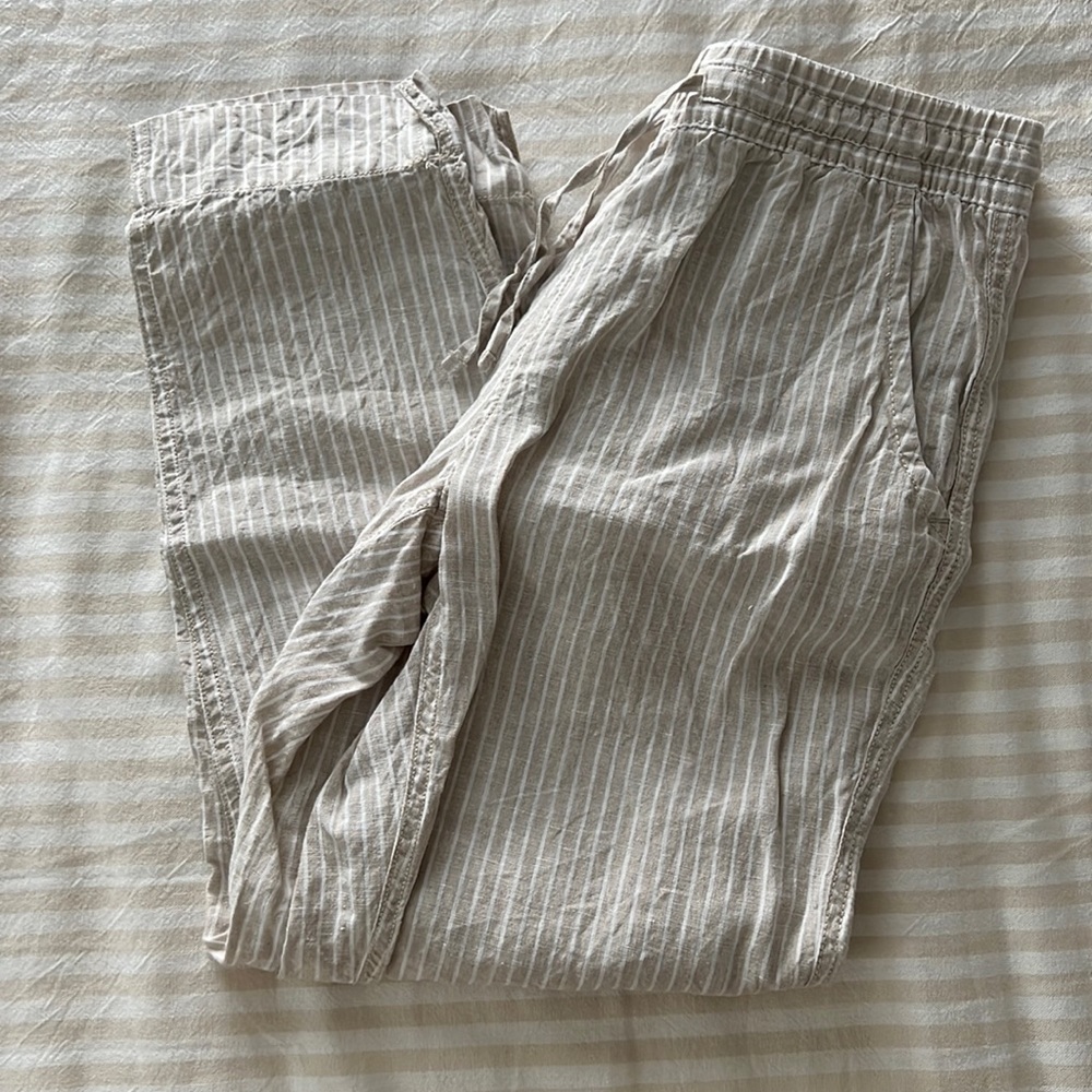 L.L. Bean 100% linen pants